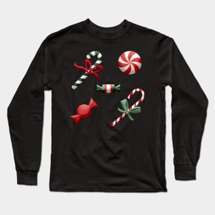 Merry Christmas Candies Long Sleeve T-Shirt